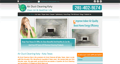 Desktop Screenshot of airductcleaning-katy.com