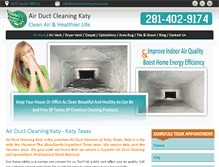 Tablet Screenshot of airductcleaning-katy.com